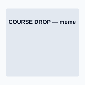 COURSE DROP — Creator Economy template