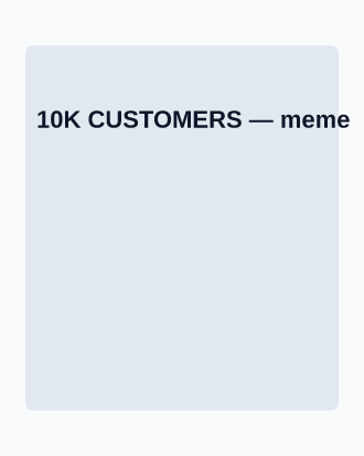 10K CUSTOMERS — Corporate Social template