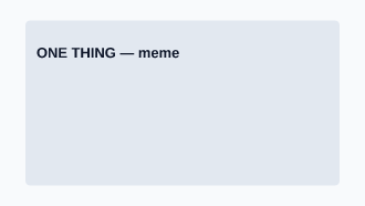 ONE THING — News, Alerts & Quotes social template