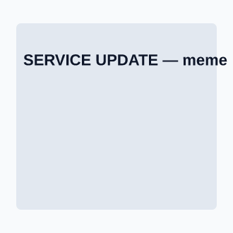 SERVICE UPDATE — News, Alerts & Quotes social template