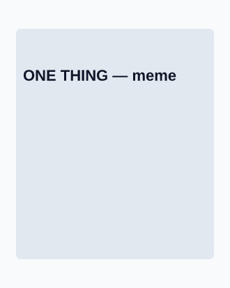ONE THING — News, Alerts & Quotes social template