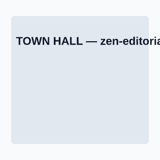 TOWN HALL — Corporate Social social template