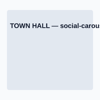 TOWN HALL — Corporate Social social template