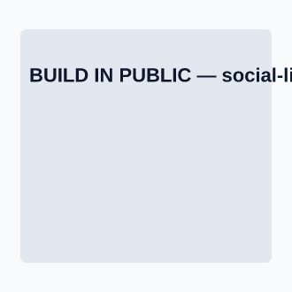 BUILD IN PUBLIC — News, Alerts & Quotes social template