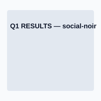 Q1 RESULTS — Corporate Social social template