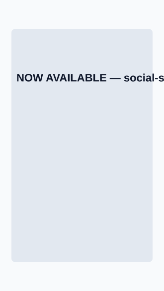 NOW AVAILABLE — Product & Podcast social template