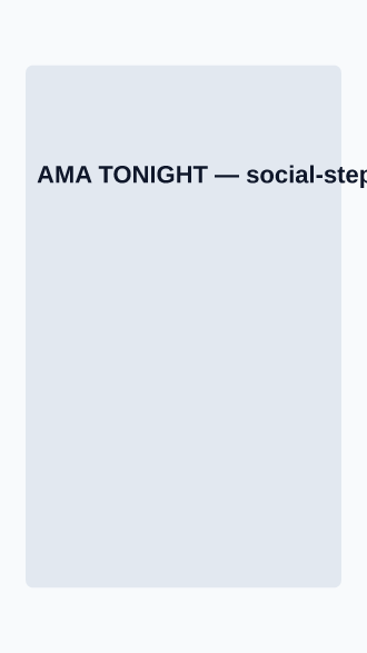 AMA TONIGHT — Creator Economy social template