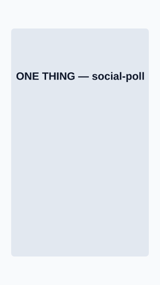 ONE THING — News, Alerts & Quotes social template
