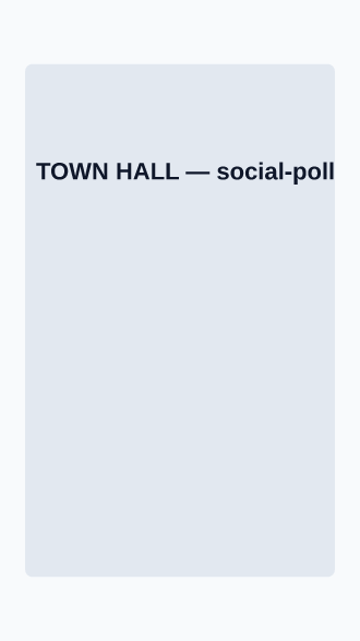 TOWN HALL — Corporate Social social template