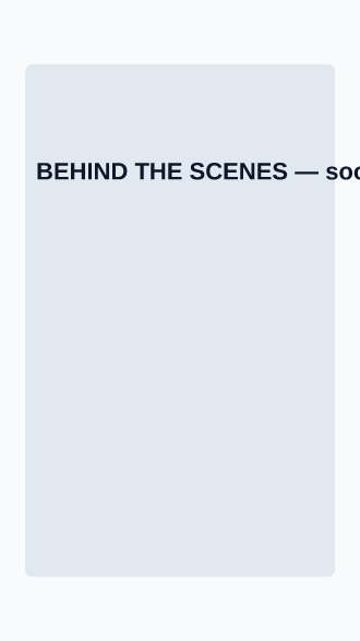 BEHIND THE SCENES — Creator Economy social template