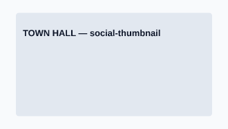 TOWN HALL — Corporate Social social template