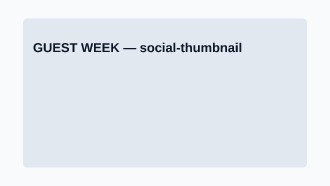 GUEST WEEK — Creator Economy social template