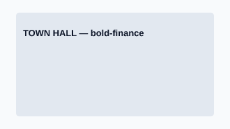TOWN HALL — Corporate Social social template