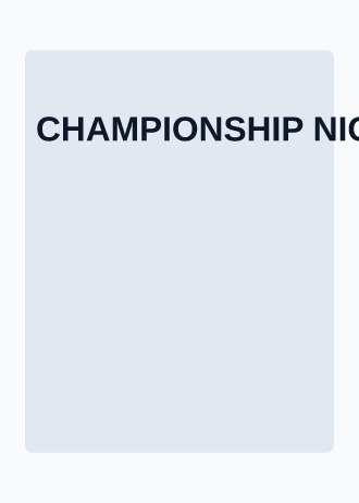 CHAMPIONSHIP NIGHT — Game Day & Match Posters template