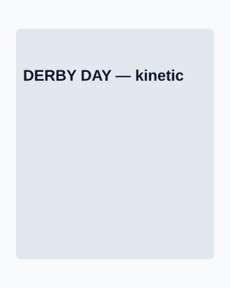DERBY DAY — Game Day & Match Posters template