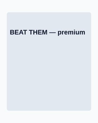 BEAT THEM — Game Day & Match Posters template