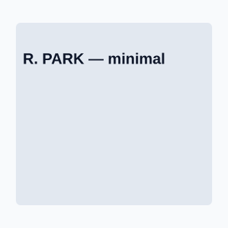 R. PARK — Trading Cards template