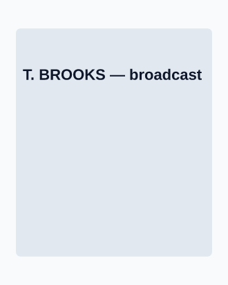 T. BROOKS — Trading Cards sports template