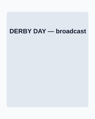 DERBY DAY — Game Day & Match Posters sports template