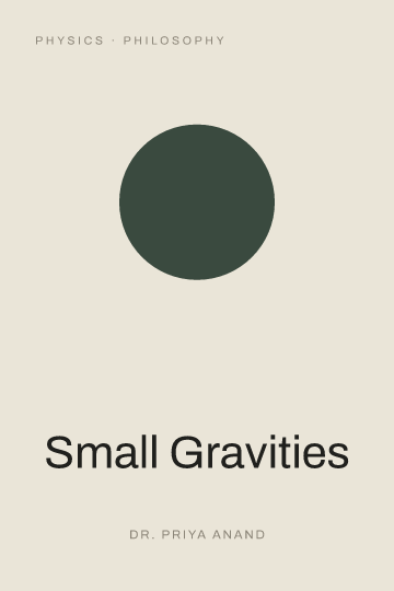 Small Gravities — Popular Science book cover template