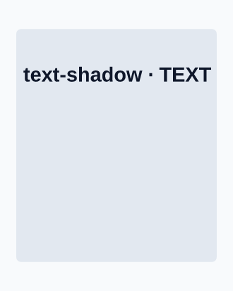 Text shadows (single · multi · glow) — Text template