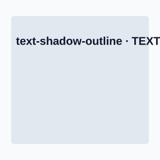 Stroke + multi-shadow combined — Text template
