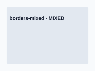 Borders, spacing, opacity, z-index — Mixed template